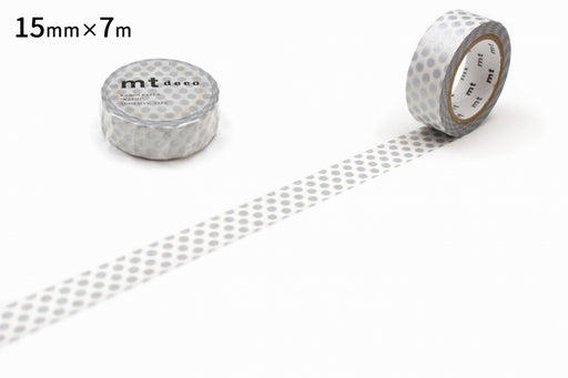 カモ井 ドット銀 MT01D366R カモ井加工紙 マスキングテープ Kamoi MT01D366R　4971910274637（10セット）