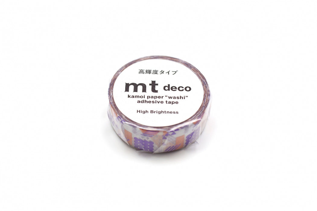 カモ井加工紙 マスキングテープ Kamoi　高輝度重なる幾何学 MT01D544 4971910296141