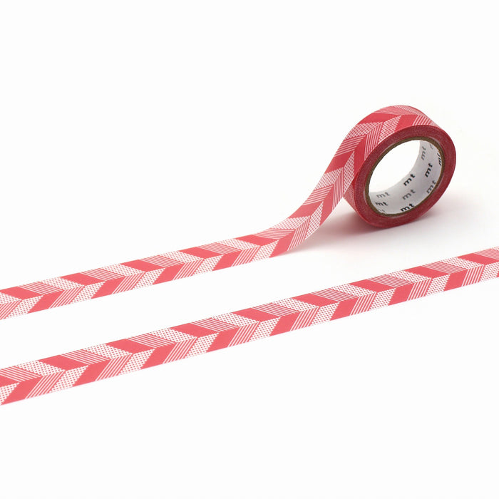 カモ井加工紙 ＭＴ１Ｐマルチストライプ・ピンク MT01D575　4971910350409（10セット）