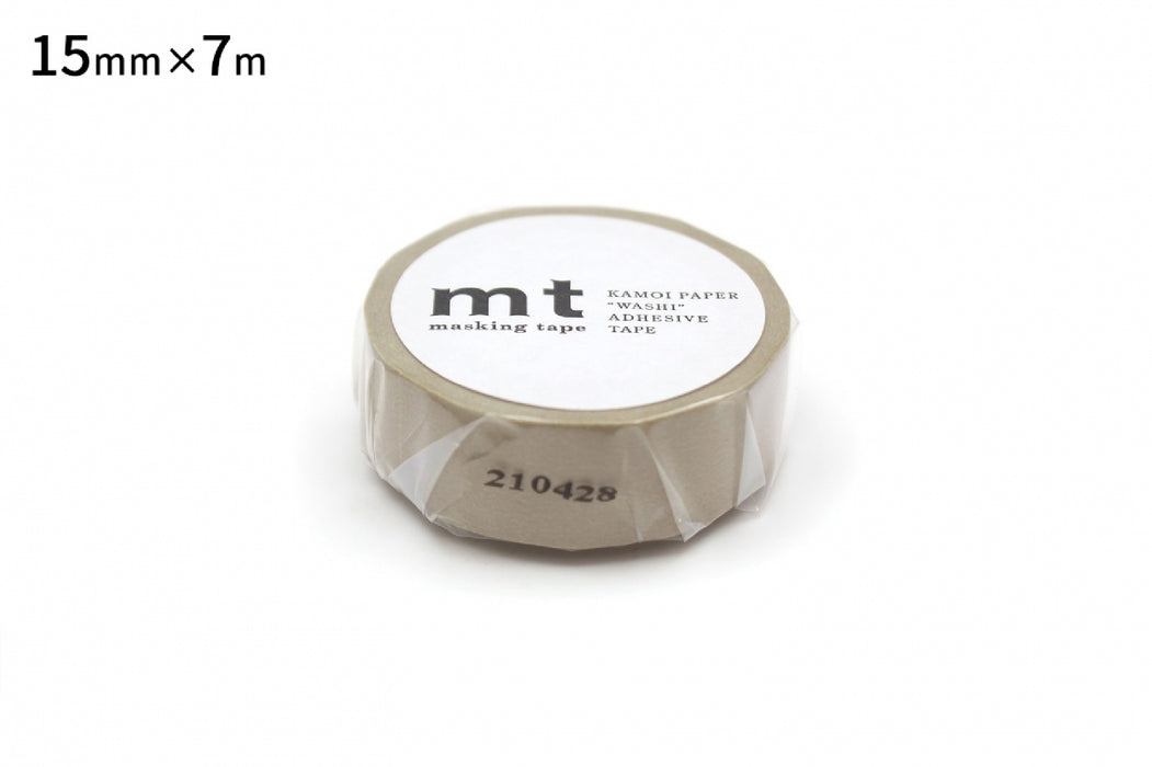 カモ井 マスキングテープ mt 1P ベージュ MT01P200R カモ井加工紙 マスキングテープ Kamoi MT01P200R　4971910270943