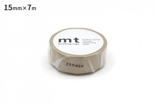 カモ井 マスキングテープ mt 1P ベージュ MT01P200R カモ井加工紙 マスキングテープ Kamoi MT01P200R　4971910270943（10セット）