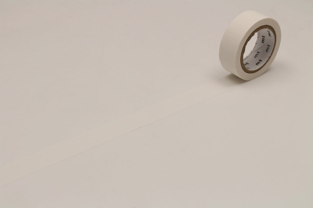 カモ井 mt 1P マットホワイト MT01P208R カモ井加工紙 マスキングテープ Kamoi MT01P208R　4971910271025