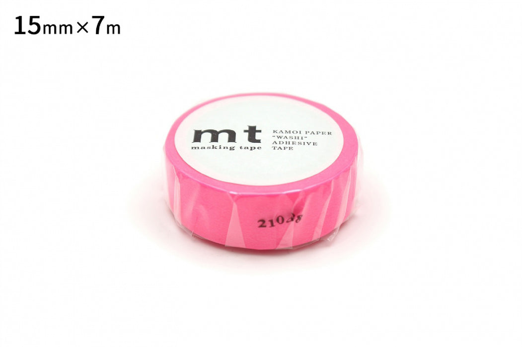 ＭＴ１Ｐショッキングピンク MT01P209R カモ井加工紙 マスキングテープ Kamoi 4971910271032（10セット）