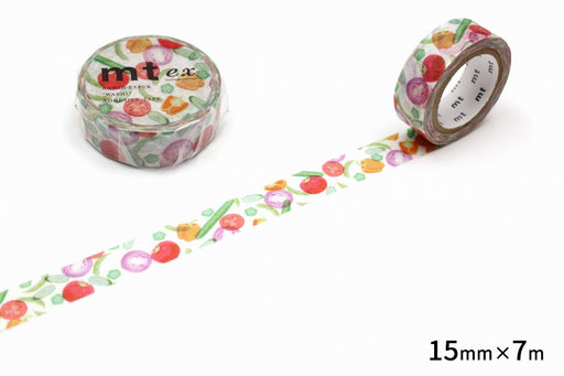 カモ井 夏野菜 MTEX1P132R カモ井加工紙 マスキングテープ Kamoi MTEX1P132R