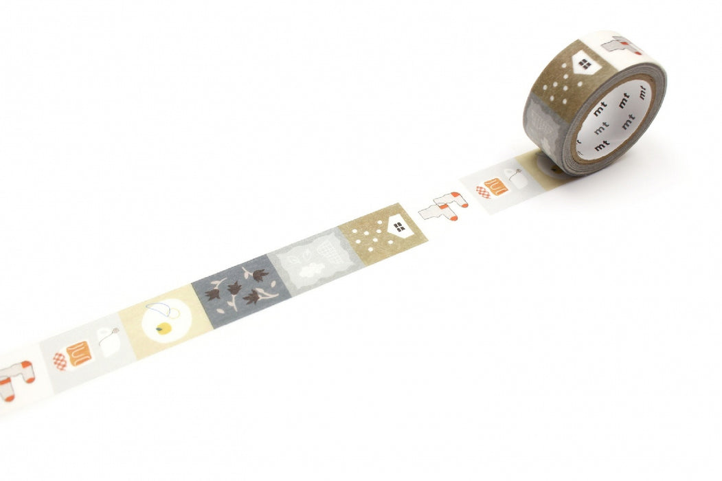 カモ井加工紙 マスキングテープ Kamoi　ＭＴ　ＥＸ　秋冬モチーフ MTEX1P2134971910298633（10セット）