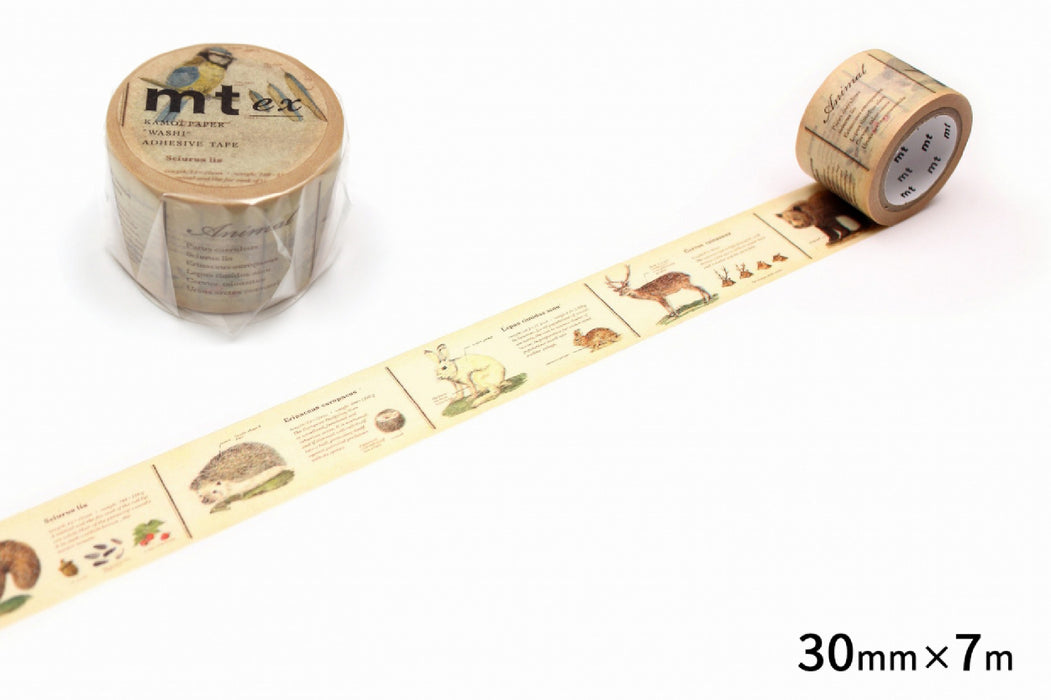 カモ井加工紙 マスキングテープ Kamoi　ズカンドウブツ MTEX1P36R4971910276006（10セット）