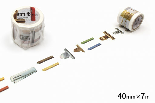 カモ井 クリップ MTEX1P37R カモ井加工紙 マスキングテープ Kamoi MTEX1P37R（10セット）