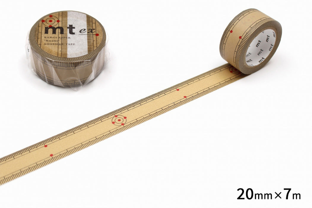 カモ井 竹定規 MTEX1P97R カモ井加工紙 マスキングテープ Kamoi MTEX1P97R（10セット）