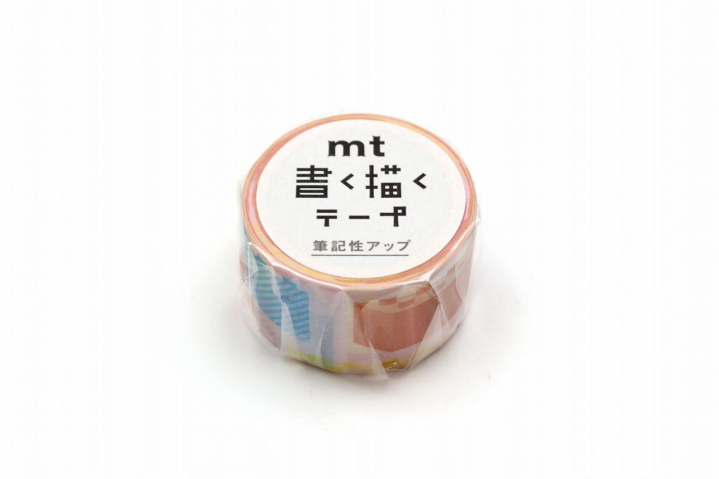 カモ井加工紙 マスキングテープ Kamoi　書く描くテープ　ブロック MTKAKU10 4971910315071（10セット）