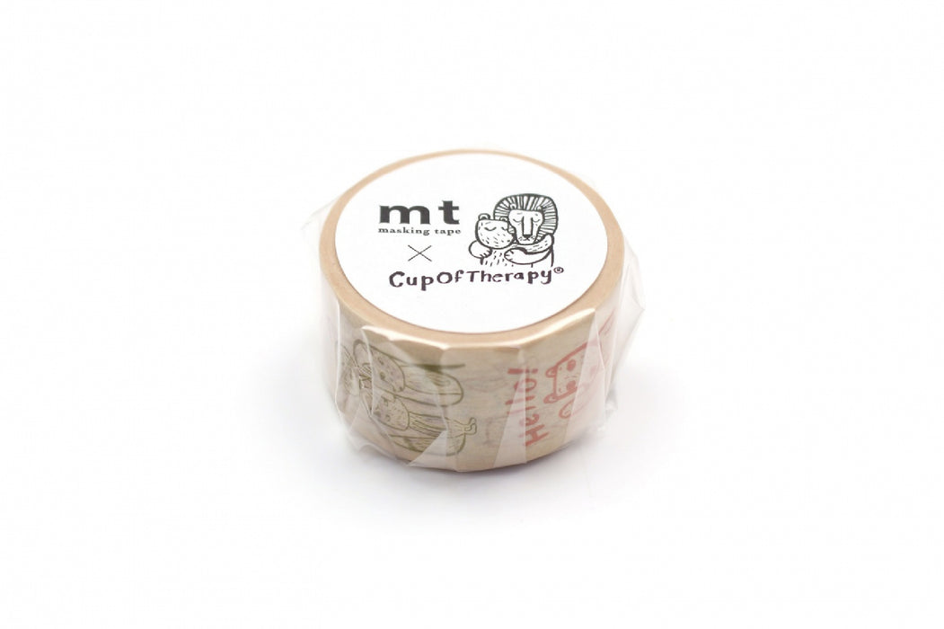 カモ井加工紙 マスキングテープ Kamoi　ＣＵＰＯＦＴＨＥＲＡＰＹ　メッセージMTMATT05 4971910298091（10セット）