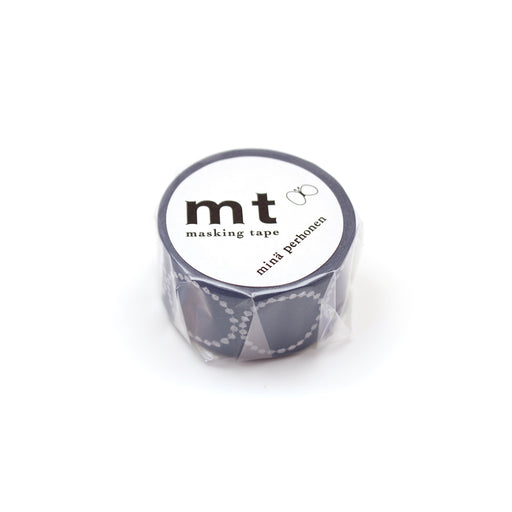 カモ井加工紙 マスキングテープ KamoiMTMINA21 ミナペルホネンtambourine petit・navy MTMINA21ミナペルホネンTAMB カモ井加工紙 マスキングテープ Kamoi 4971910195437