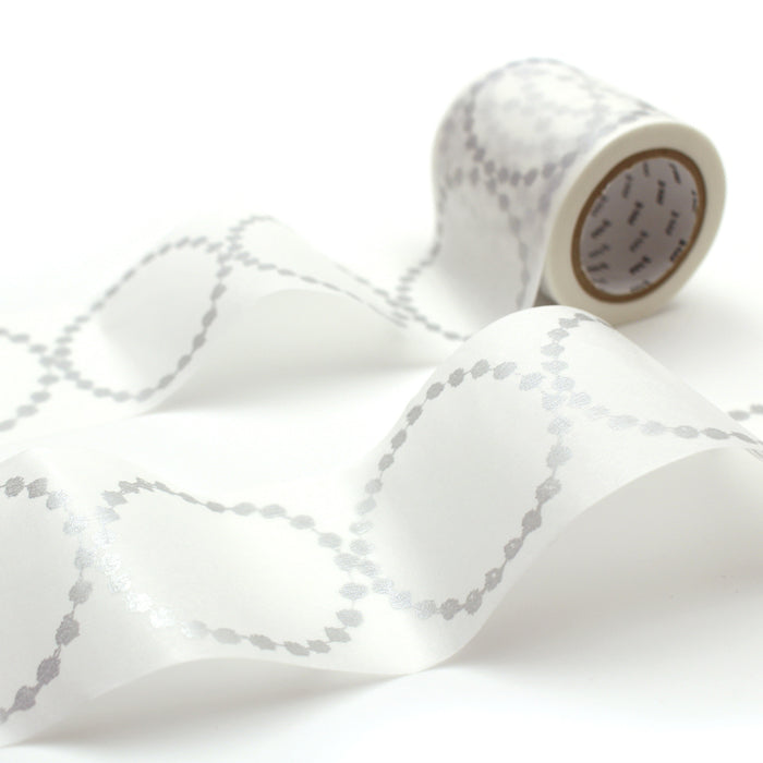 カモ井 mt マスキングテープ mt ミナペルホネン tambourine grande・silver MTMINA31(1個) カモ井加工紙 マスキングテープ Kamoi 4971910208007