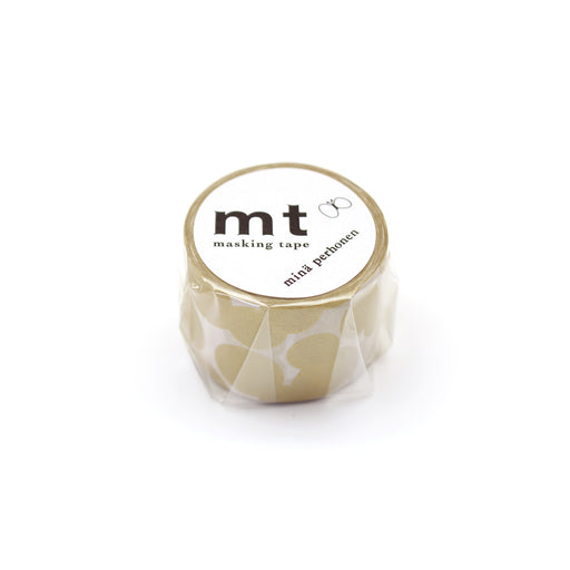 カモ井加工紙 マスキングテープ Kamoi mtマスキングテープ ×ミナペルホネン soda water・gold MTMINA32 カモ井加工紙 マスキングテープ Kamoi 4971910208014