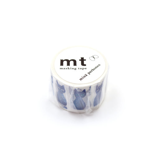 カモ井加工紙 マスキングテープ Kamoi mt ミナペルホネン ao-neko MTMINA37 カモ井加工紙 マスキングテープ Kamoi 4971910219973