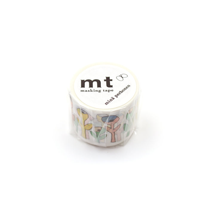 ＭＴミナペルホネンＢＬＯＯＭ MTMINA42 カモ井加工紙 マスキングテープ Kamoi 4971910276846（10セット）