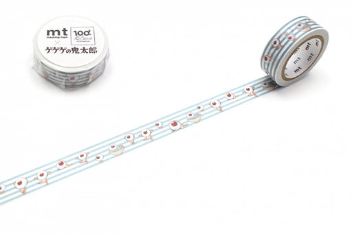 カモ井加工紙 マスキングテープ Kamoi　ゲゲゲノキタロウメダマオヤジストラ MTMZPR01 4971910295885（10セット）