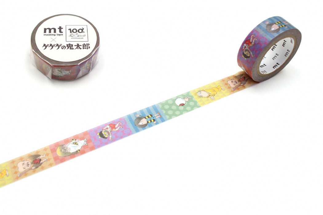 カモ井加工紙 マスキングテープ Kamoi　ゲゲゲノキタロウパターンゲゲゲ MTMZPR02 4971910295892