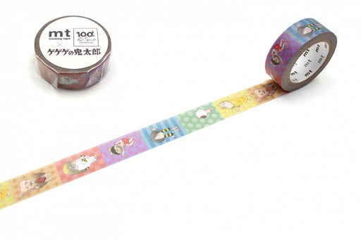 カモ井加工紙 マスキングテープ Kamoi　ゲゲゲノキタロウパターンゲゲゲ MTMZPR02 4971910295892（10セット）
