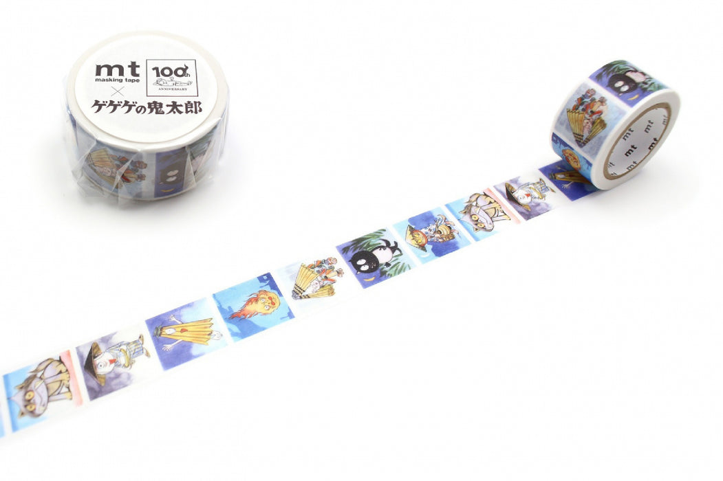 カモ井加工紙 マスキングテープ Kamoi　ゲゲゲノキタロウカラーゲンガ・ヨウ MTMZPR03 4971910295908（10セット）