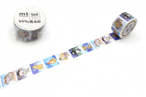カモ井加工紙 マスキングテープ Kamoi　ゲゲゲノキタロウカラーゲンガ・ヨウ MTMZPR03 4971910295908（10セット）
