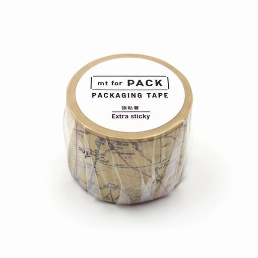 カモ井加工紙 マスキングテープ Kamoi mt for PACK 地図・ヴィンテージ MTPACK13 カモ井加工紙 マスキングテープ Kamoi 4971910231418