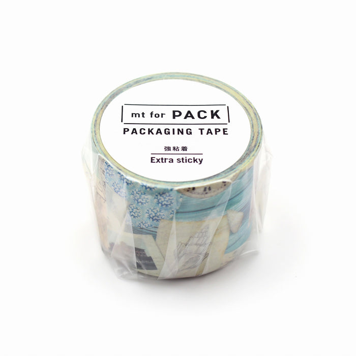 カモ井加工紙 マスキングテープ Kamoi KAMOI MTPACK18 mt for PACK 海辺 カモ井加工紙 マスキングテープ Kamoi 4971910247419（10セット）