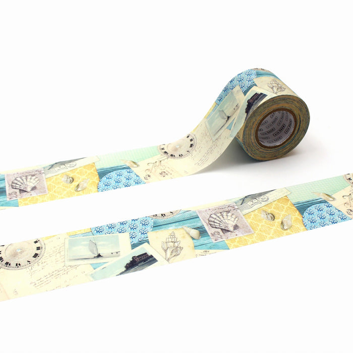 カモ井加工紙 マスキングテープ Kamoi KAMOI MTPACK18 mt for PACK 海辺 カモ井加工紙 マスキングテープ Kamoi 4971910247419