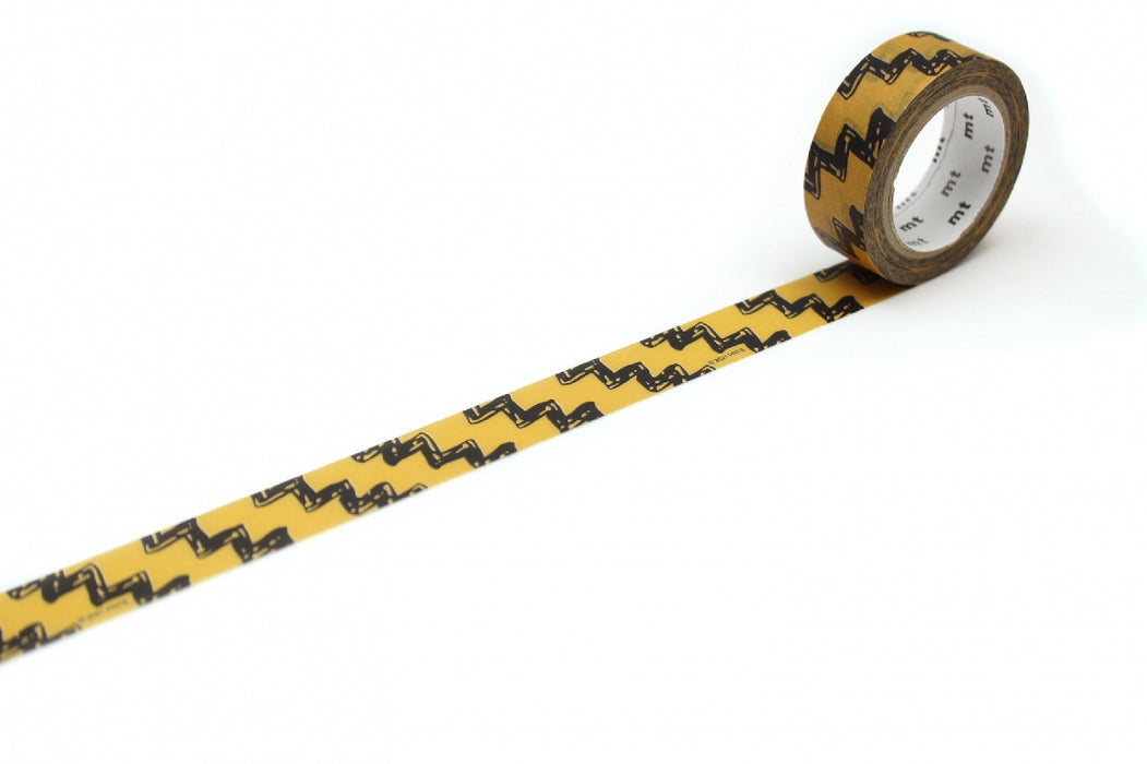 カモ井 mt Peanuts チャーリー・ブラウン ストライプ MTPNUT04 カモ井加工紙 マスキングテープ Kamoi MTPNUT04　4971910270332（10セット）