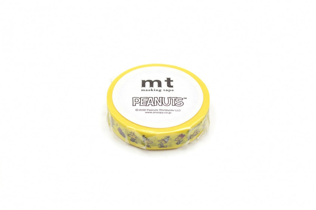 カモ井加工紙 マスキングテープ Kamoi　ＭＴ　ＰＥＡＮＵＴＳ　ウッドストックMTPNUT10 4971910288450