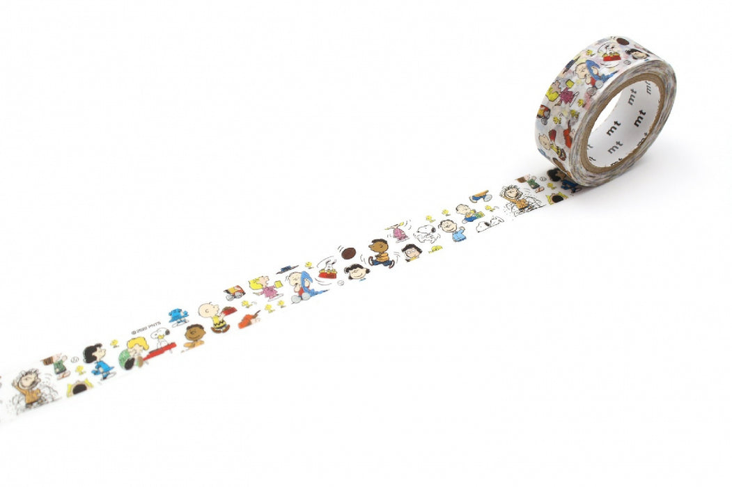 カモ井加工紙 マスキングテープ Kamoi　ＭＴ　ＰＥＡＮＵＴＳ　ピーナッツキャラクタ MTPNUT12 4971910288474（10セット）