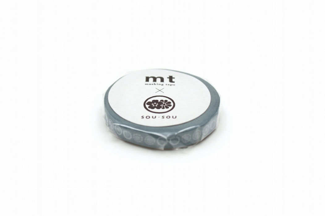 カモ井 花刺繍 MTSOU14 カモ井加工紙 マスキングテープ Kamoi MTSOU14　4971910278505