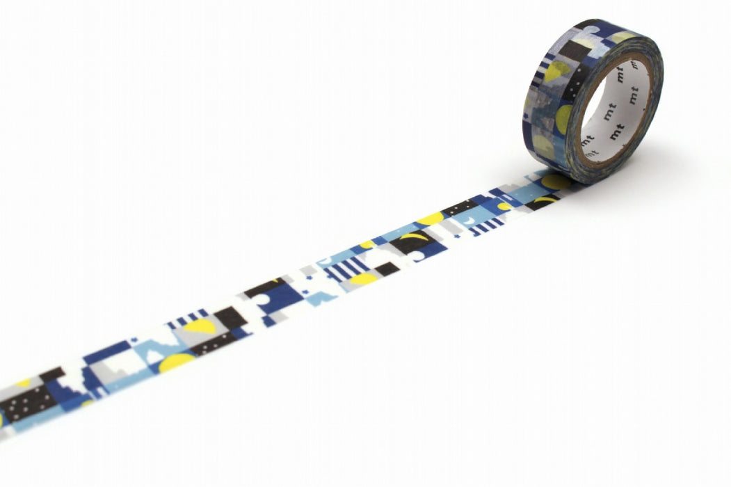 カモ井 月と星 MTSOU18 カモ井加工紙 マスキングテープ Kamoi MTSOU18　4971910278543（10セット）