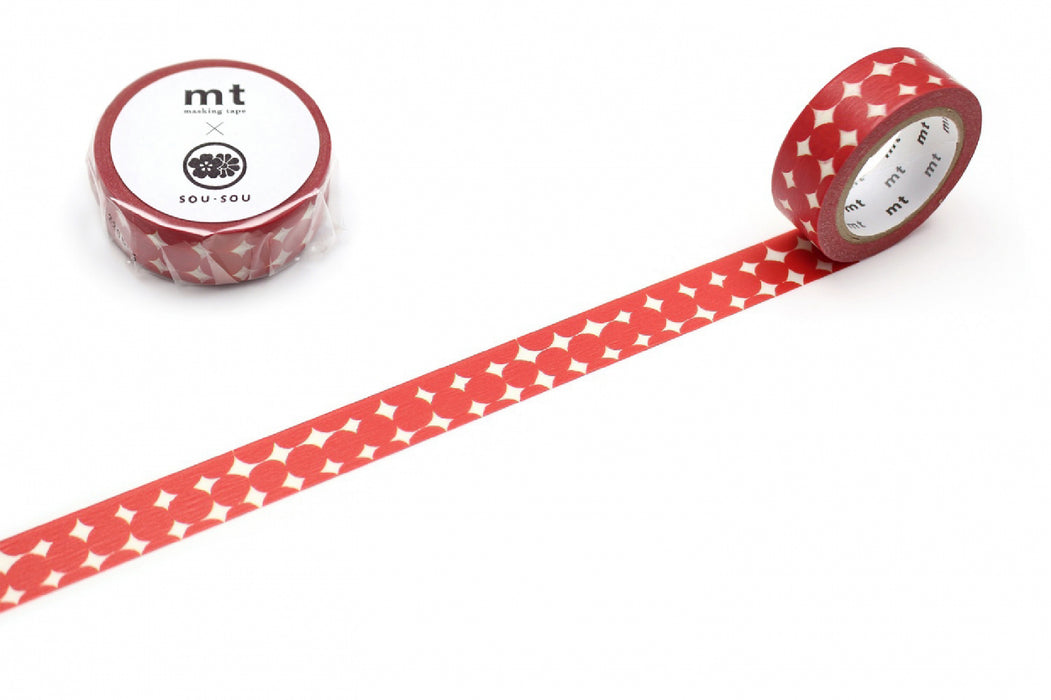 カモ井加工紙 マスキングテープ Kamoi　ＳＯＵ・ＳＯＵおはじきMTSOU244971910295946（10セット）