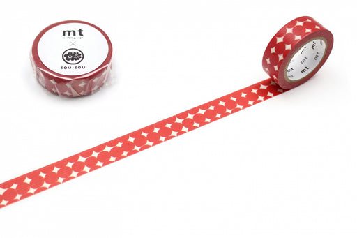 カモ井加工紙 マスキングテープ Kamoi　ＳＯＵ・ＳＯＵおはじきMTSOU244971910295946（10セット）