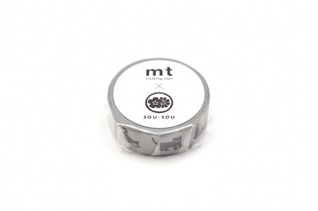 カモ井加工紙 マスキングテープ Kamoi　ＳＯＵ・ＳＯＵねこMTSOU254971910295953（10セット）