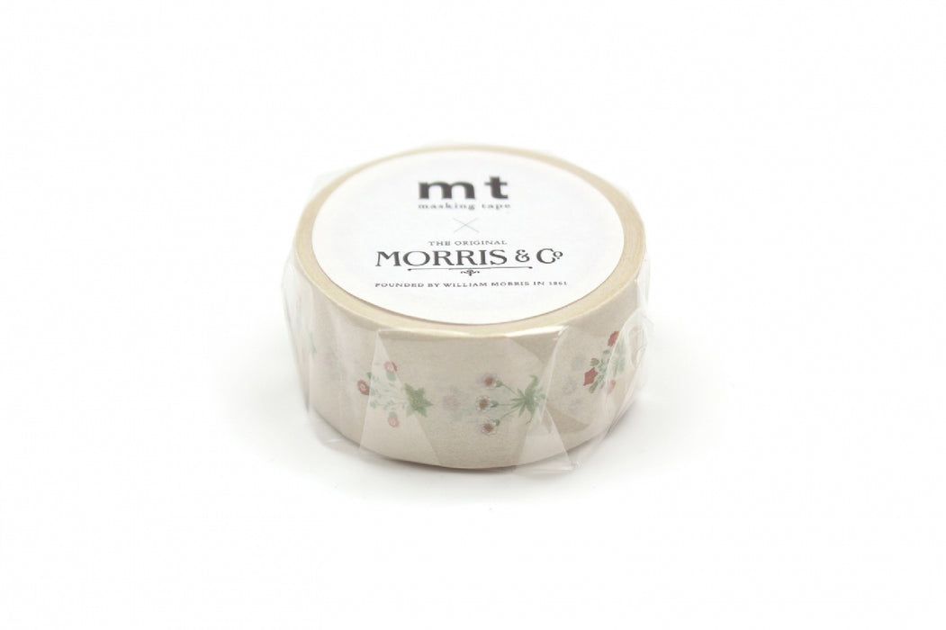カモ井加工紙 マスキングテープ Kamoi mt×アーティストシリーズ マスキングテープ Morris&amp;Co. Daisy MTWILL24 カモ井加工紙 マスキングテープ Kamoi MTWILL24　4971910276792（10セット）