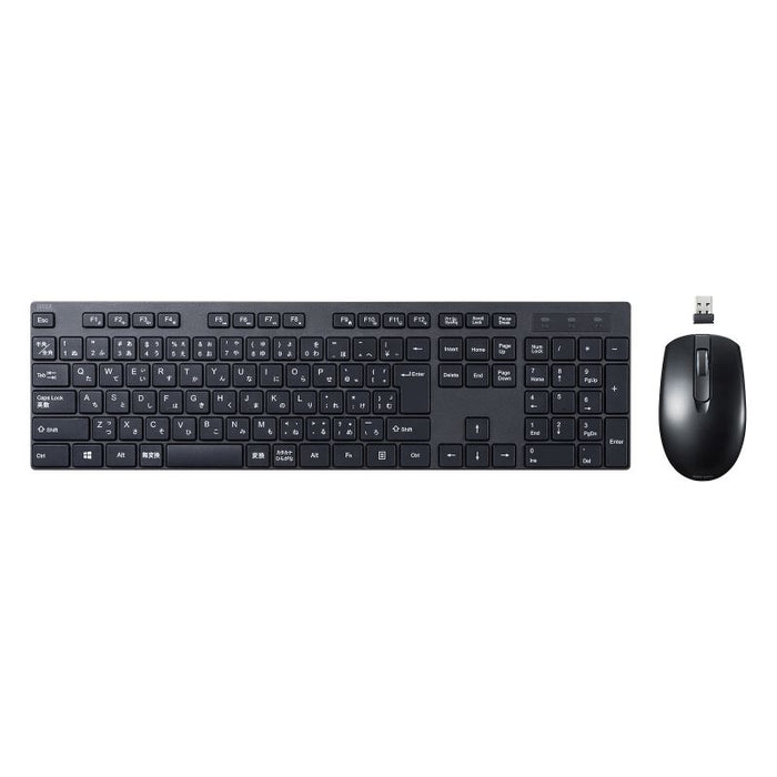 Sanwa Supply Teclado inalámbrico con ratón silencioso SKBWL39SETBK 4969887701058
