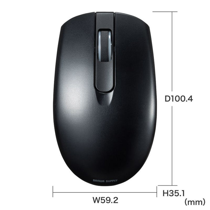Sanwa Supply Teclado inalámbrico con ratón silencioso SKBWL39SETBK 4969887701058