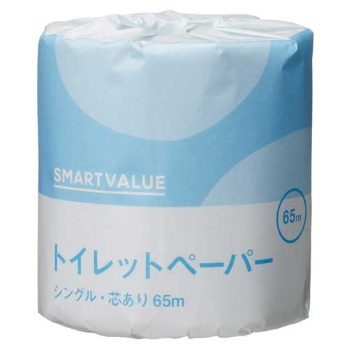スマートバリュー 業務用トイレットペーパーS65m100個N103J 4547345028253