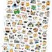 Autocollant de calendrier feuille d'or pour livre de pin, chat T210011 4938325402987 (10 jeux)