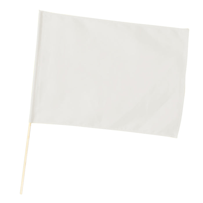 アーテック 小旗 白 旗:W41×H30cm 旗竿:45cm(φ8mm) 4521718012773