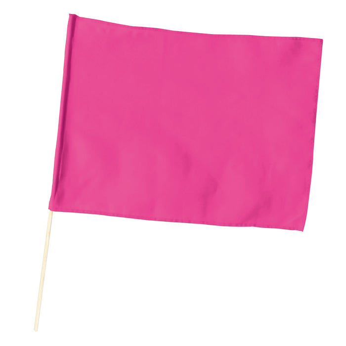 アーテック 小旗 蛍光ﾋﾟﾝｸ 旗:W41×H30cm 旗竿:45cm(φ8mm) 4521718020518