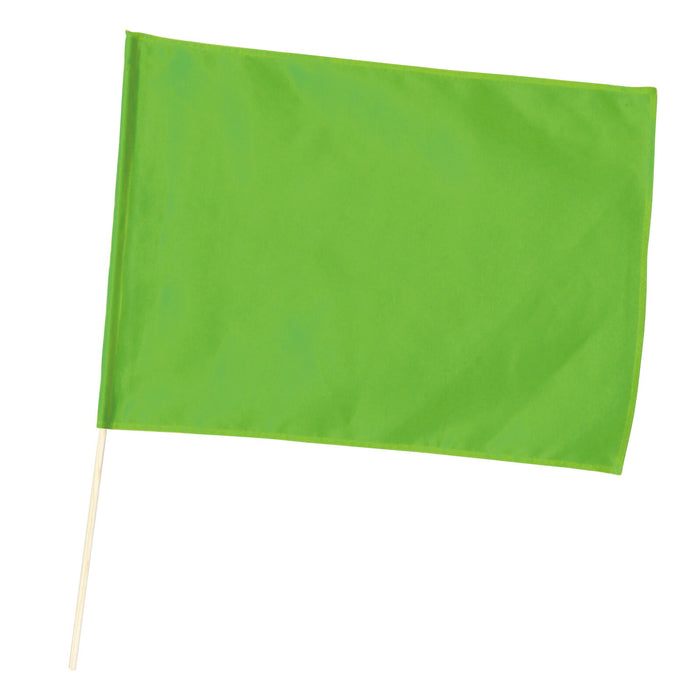 アーテック 小旗 蛍光ｸﾞﾘｰﾝ 旗:W41×H30cm 旗竿:45cm(φ8mm) 4521718020525