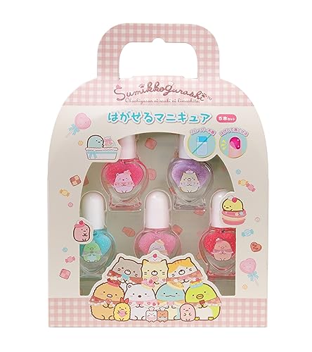 Wraith 230730 Sumikko Gurashi Pengilat Kuku Boleh Kupas Set 5 Keping 4589581115045