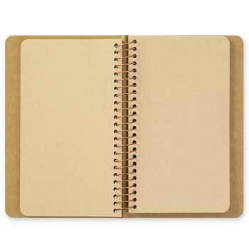 デザインフィル TRC SPIRAL RING NOTEBOOK スパイラルリングノート A6スリム 無罫 DWクラフト 15241006 4902805152419（5セット）