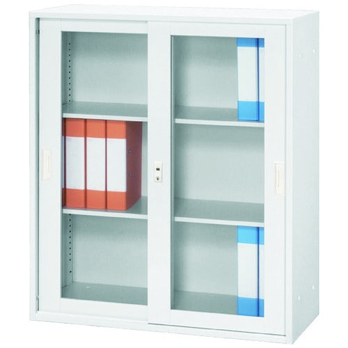 PLUS（プラス）オフィス家具 ガラス引戸書庫 3段 MST105-G　
