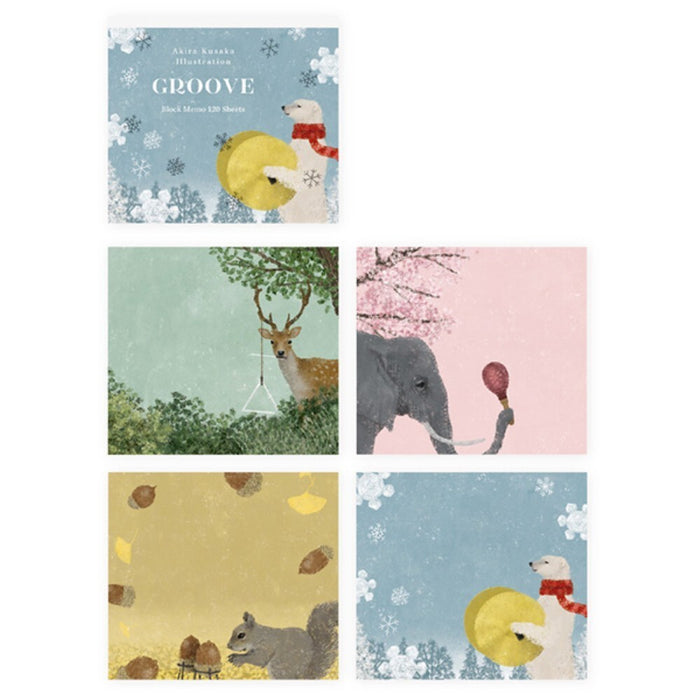 ピーコック 表現社 ブロックメモＧＲＯＯＶＥ 22-976 4961187229768（5セット）