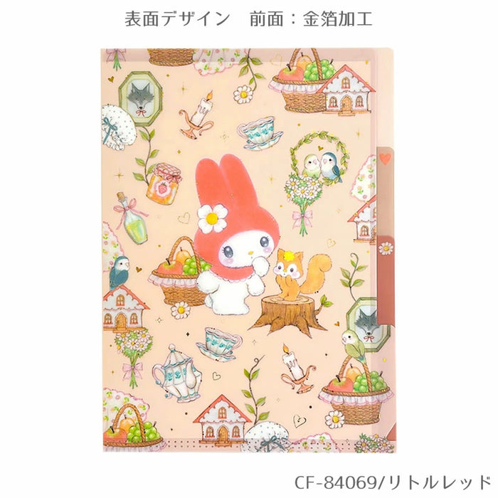 CHOTHES-PIN クローズピン A5クリアファイル3ポケット サンリオキャラクターズ×たけいみき4th collection 第4弾　おしゃれ・大人・かわいい・ハローキティ・シナモロール・クロミ・マイメロディ（5セット）