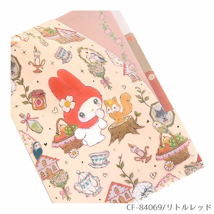 CHOTHES-PIN クローズピン A5クリアファイル3ポケット サンリオキャラクターズ×たけいみき4th collection 第4弾　おしゃれ・大人・かわいい・ハローキティ・シナモロール・クロミ・マイメロディ（5セット）