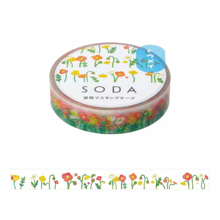Прозрачная малярная лента King Jim Soda SODA Poppy CMT10-007 4971660060047